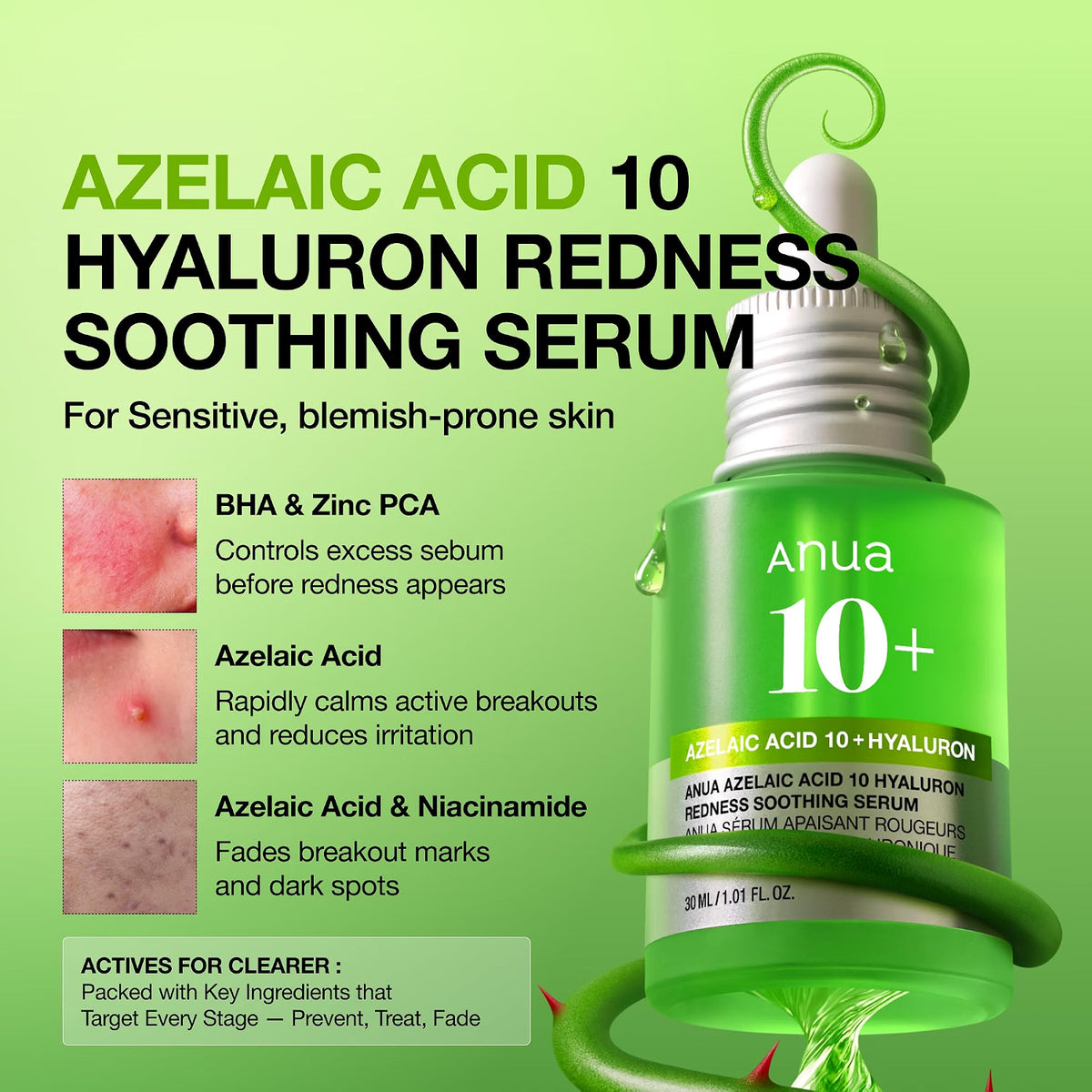 Azelaic Acid 10 Hyaluronic Acid Soothing Solution