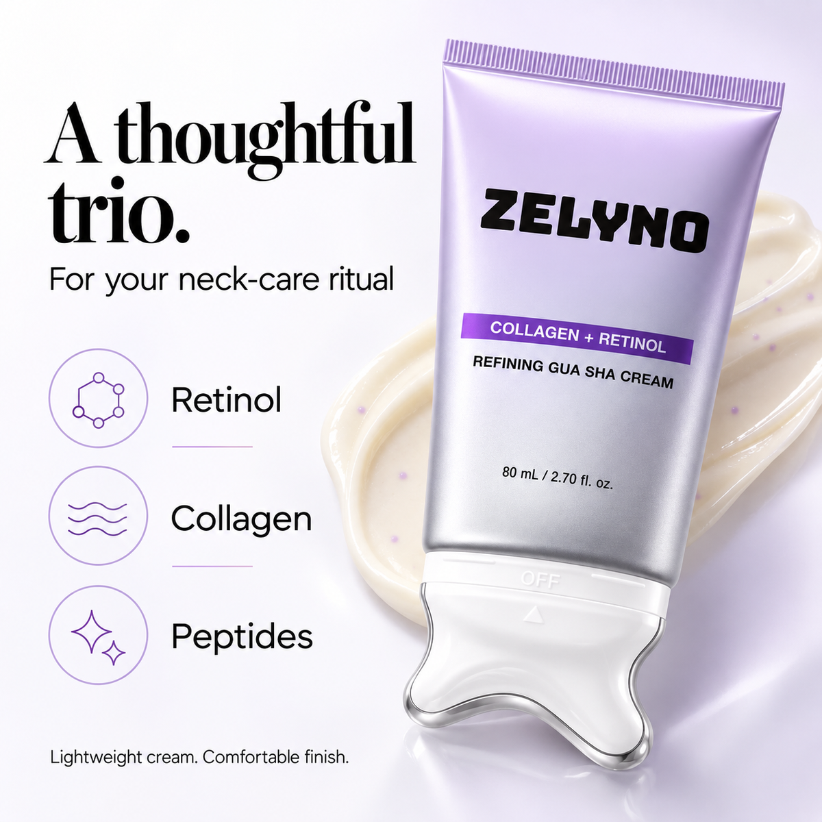 ZELYNO Collagen Retinol Gua Sha Cream