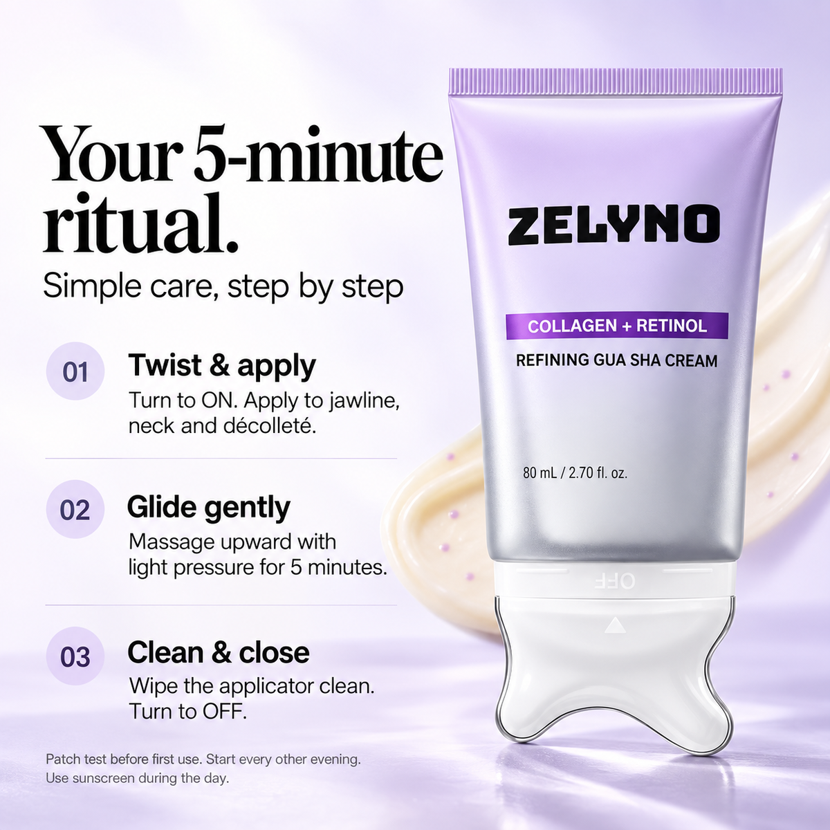 ZELYNO Collagen Retinol Gua Sha Cream