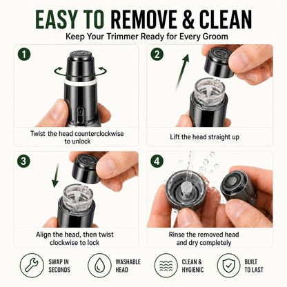 Zelyno 2-in-1 Precision Grooming Trimmer
