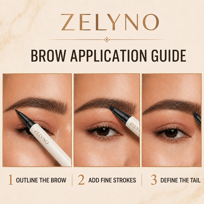 Zelyno 2 in 1 Eyebrow Pen